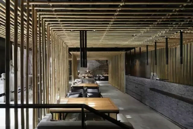 外卖如何让餐厅设计玩转中国风？几根竹子让你眼前一亮！